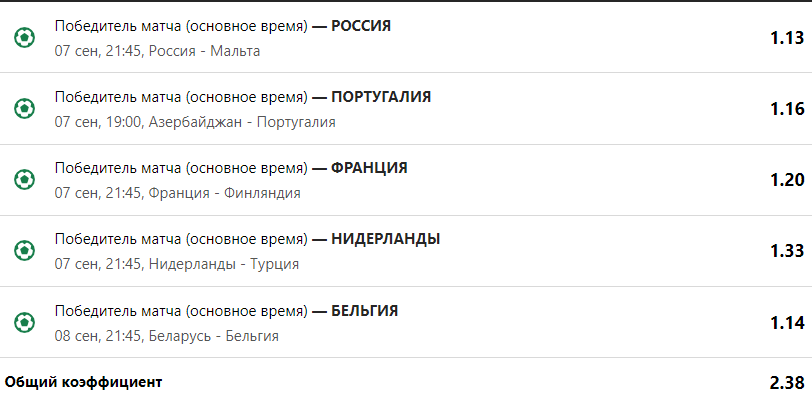 Широкая линия на сайте «1хСтавка»