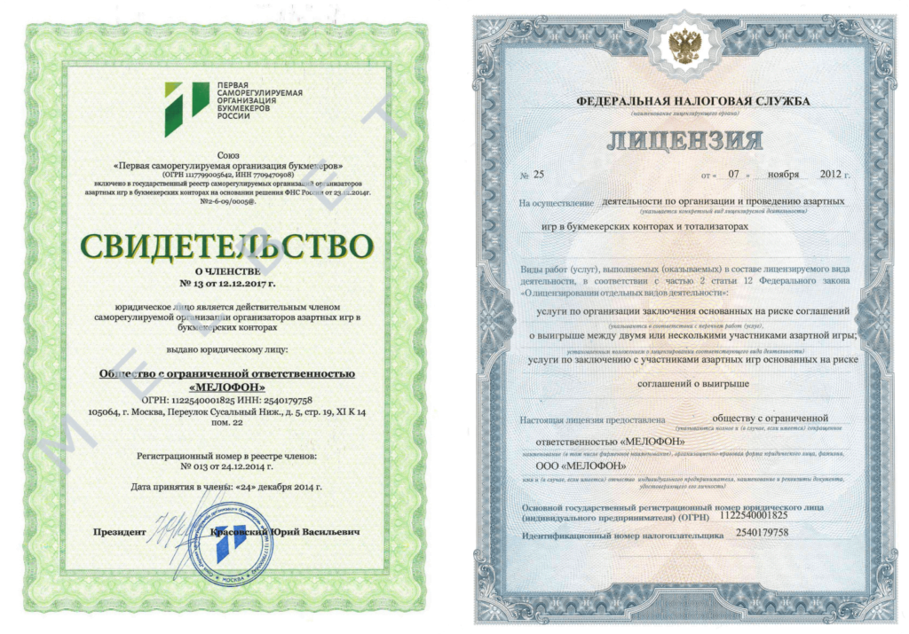 Лицензия мелбет