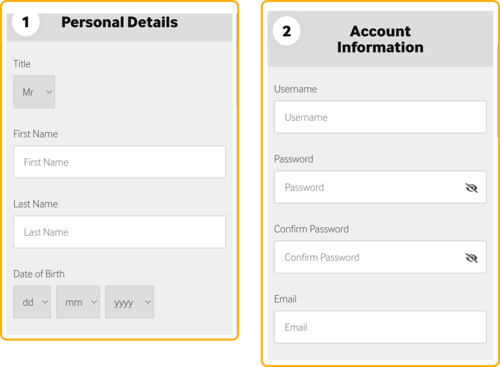 Первые шаги регистрации на сайте БК Betway