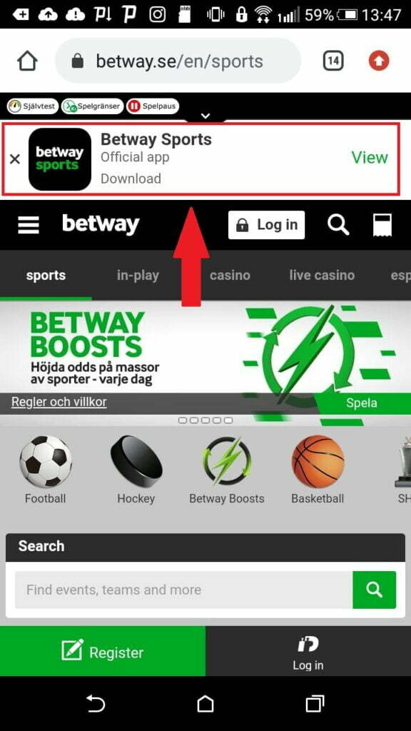 где скачать приложение Betway на Андроид
