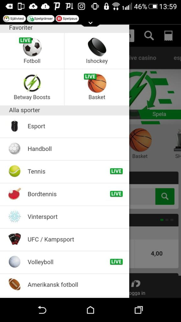 как ставить в Betway на Андроид