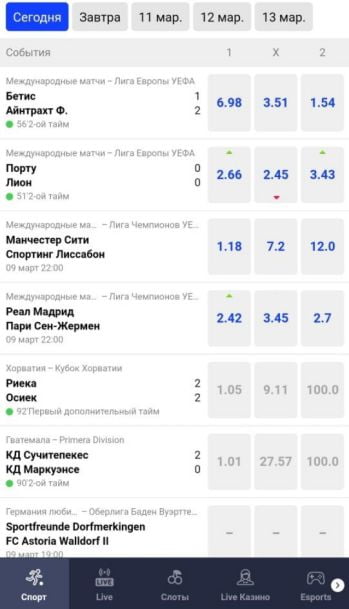 Линия на футбол