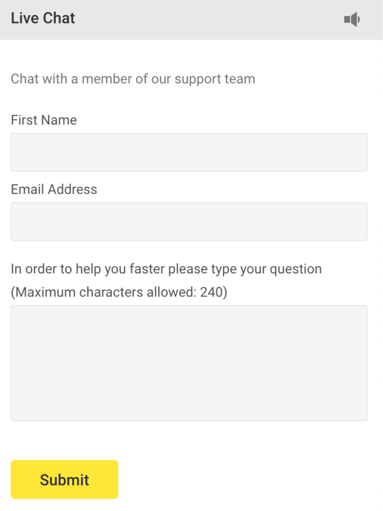 Чат техподдержки Unibet