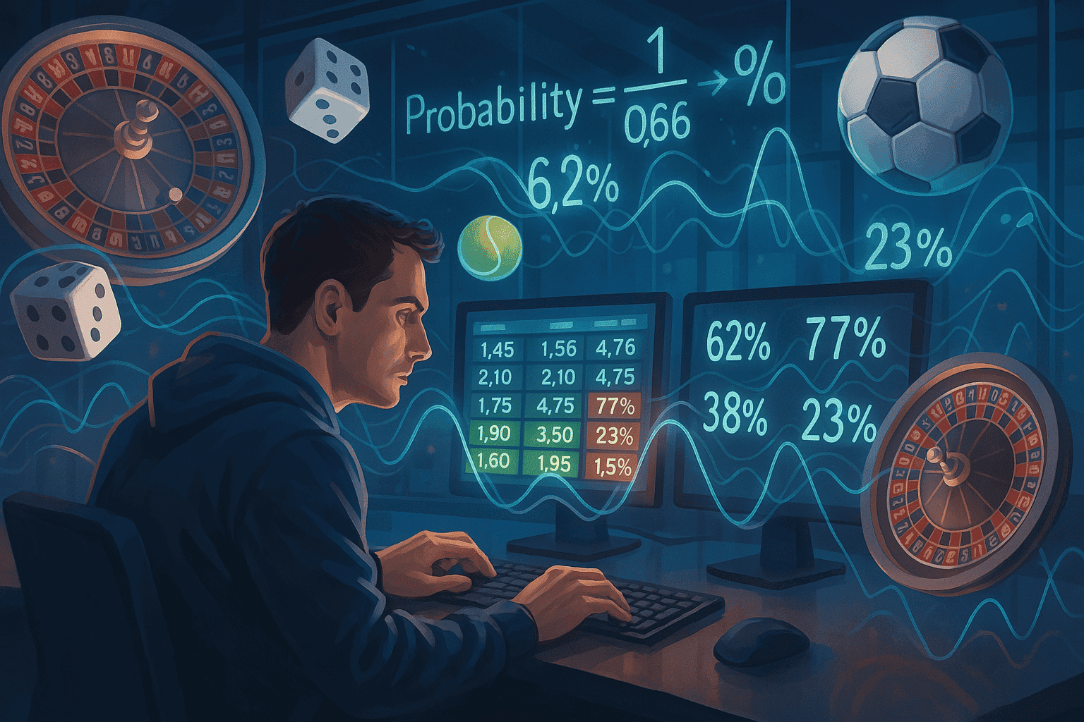 Инфографика: Взаимосвязь коэффициентов и вероятности