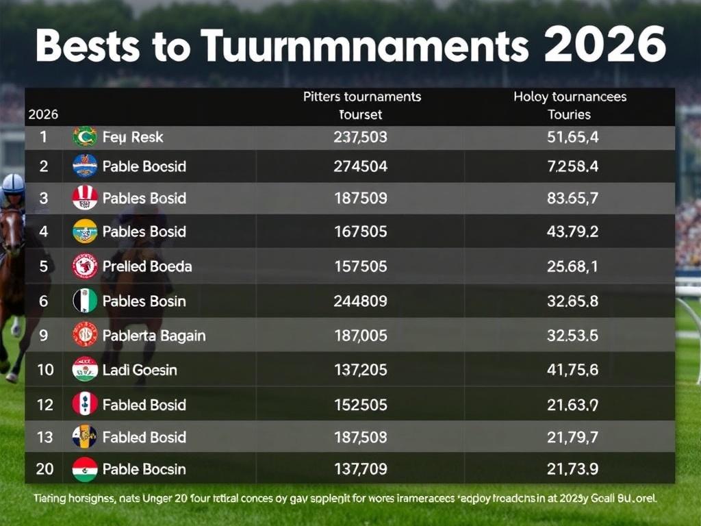 Таблица крупных турниров 2026 года Таблица крупных турниров 2026 года