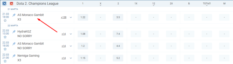 Как делать ставку в dota2 в 1хбет
