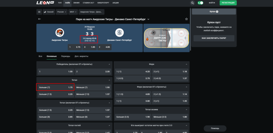 Рынок тоталов Маркет тоталов