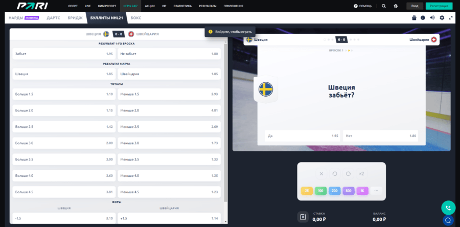 Пример буллитов НХЛ Буллиты NHL