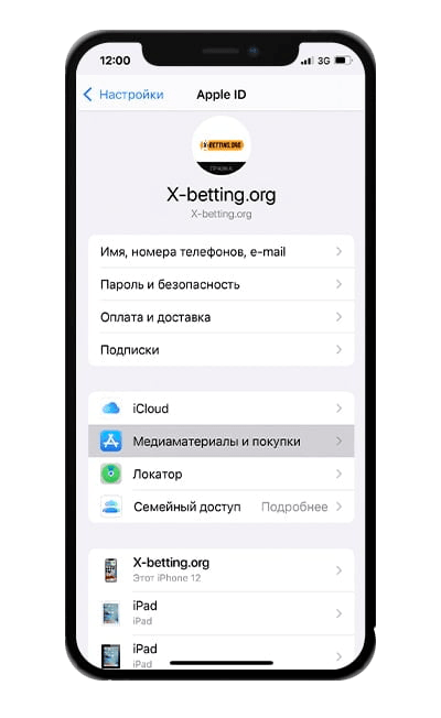 Настраиваем айфон под 1хбет